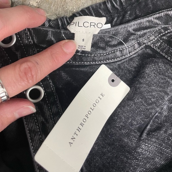 NWT Anthropologie Pilcro Sleeveless V-neck Studded Mini Dress - SZ S - Picture 3 of 4